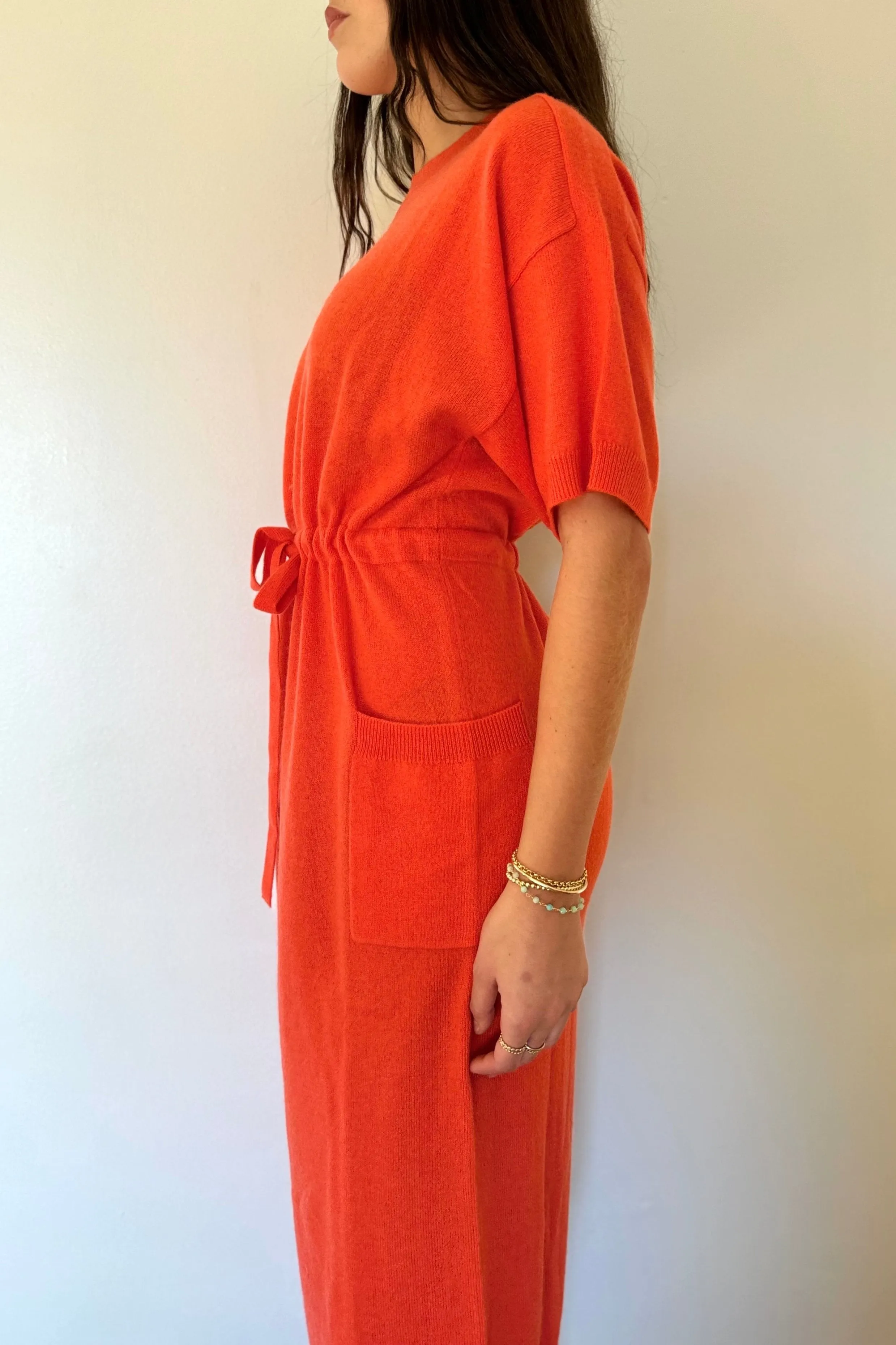 Crush Cooper T-Shirt Dress - Tomato