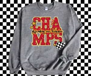 Defending Our Kingdom Grey Graphic Sweatshirt
