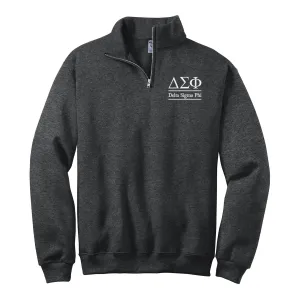 Delta Sigma Phi Quarter Zip Pullover Sweatshirt