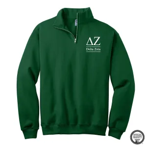 Delta Zeta Quarter Zip Pullover
