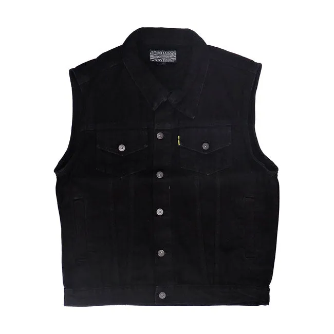 Demin vest. Sort