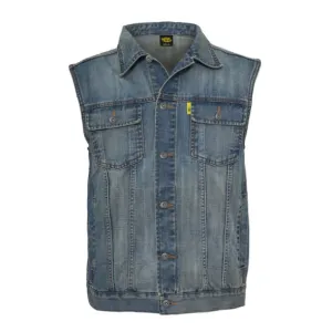 Demin vest. Stenvasket