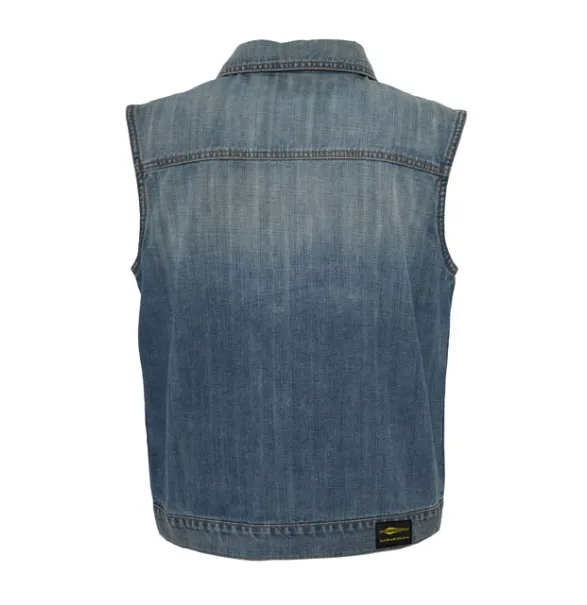 Demin vest. Stenvasket