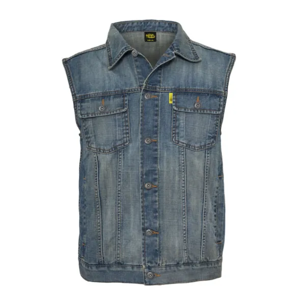 Demin vest. Stenvasket