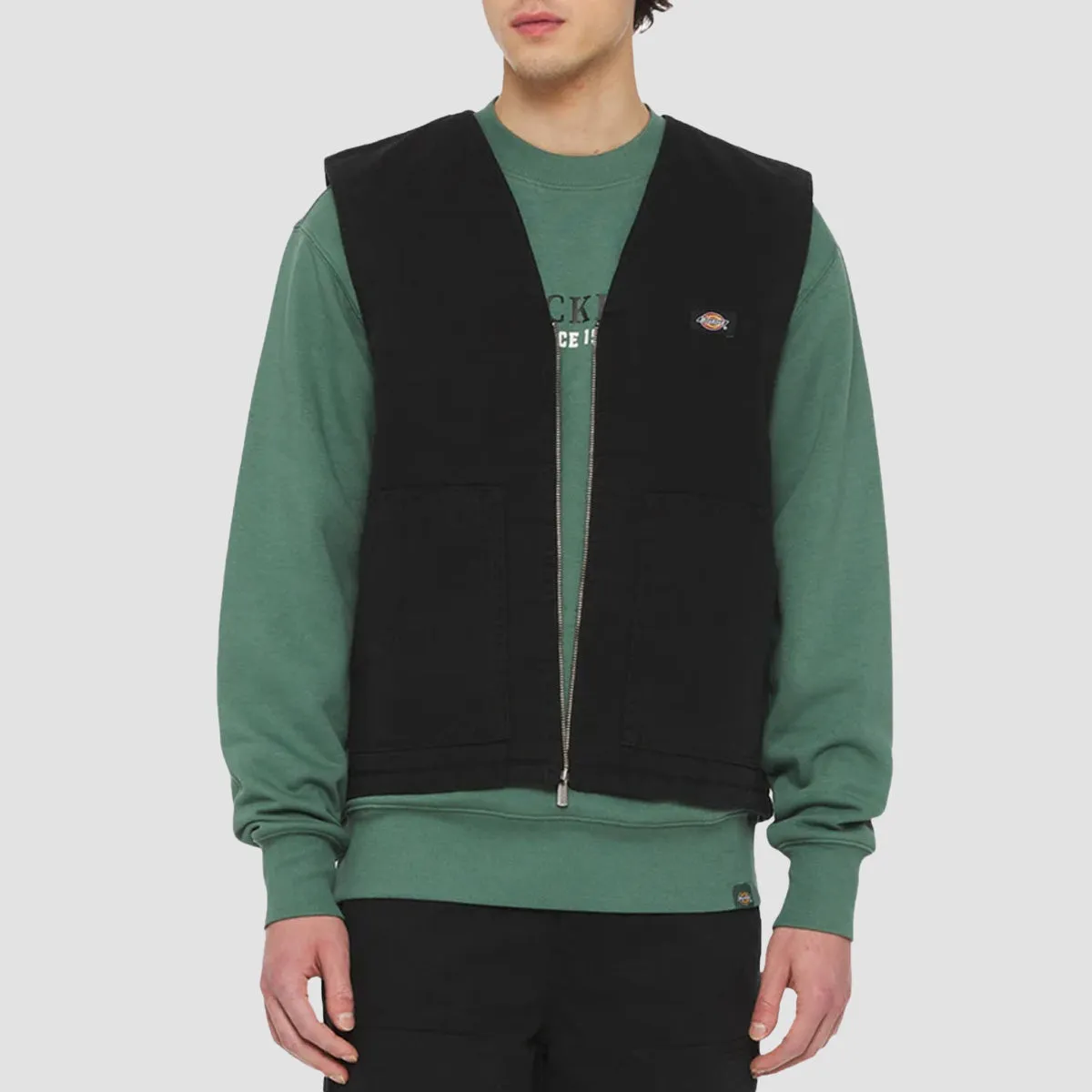 Dickies Duck Canvas Summer Vest Jacket SW Black