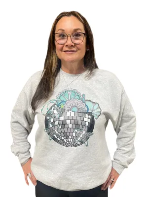 DISCO TURQUOISE SWEATSHIRT