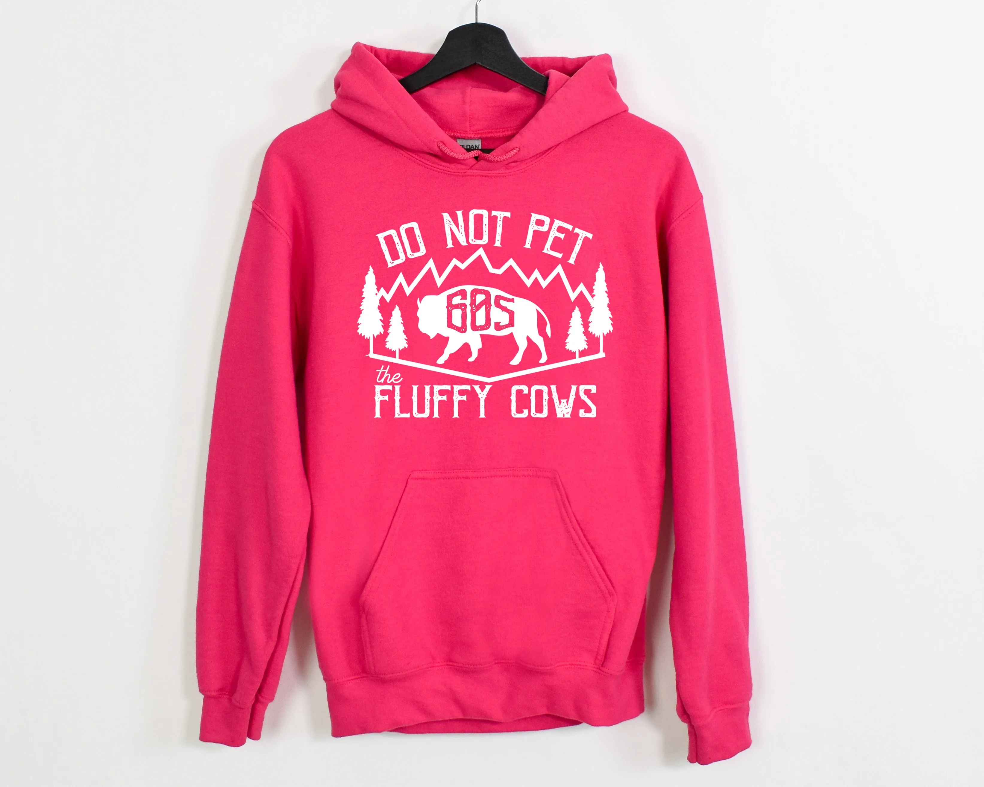 Do Not Pet The Fluffy Cows Graphic Hoodie