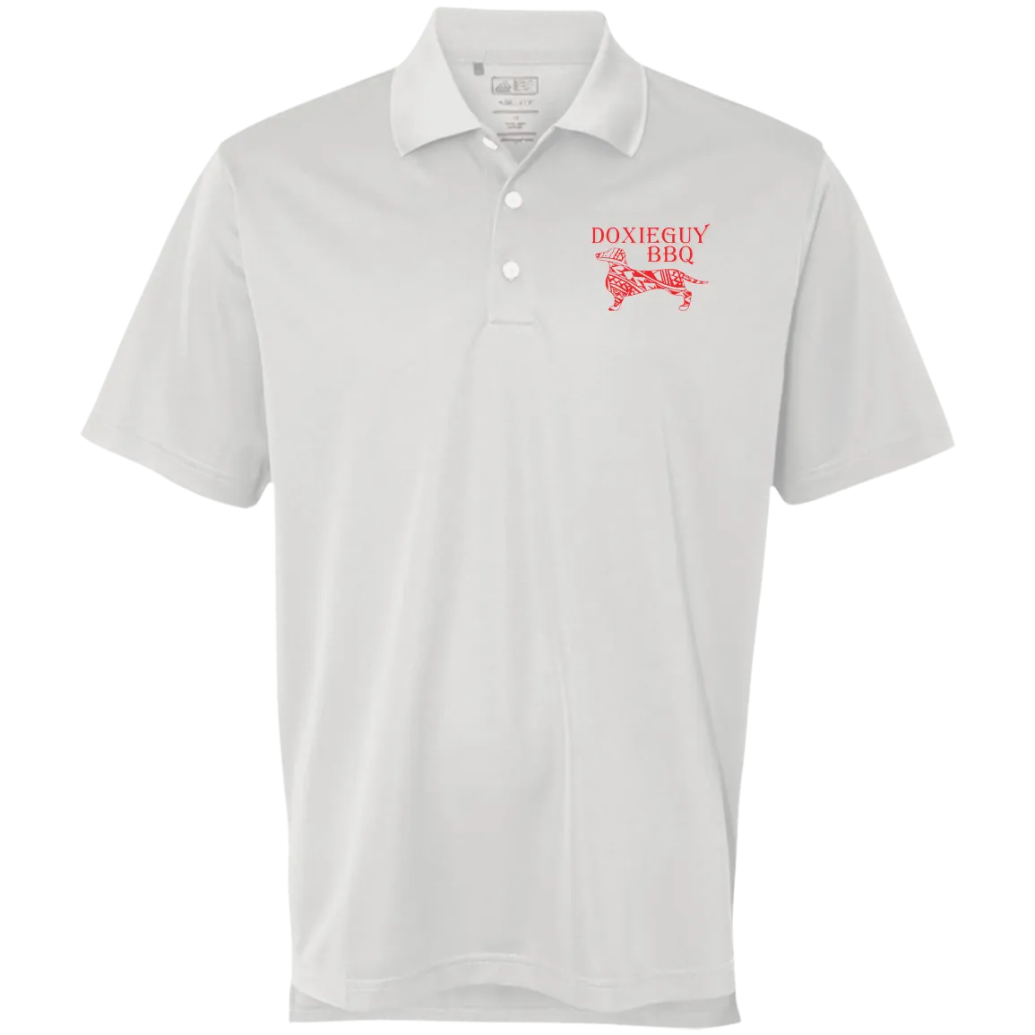 DoxieGuy BBQ Adidas ClimaLite® Basic Performance Pique Polo