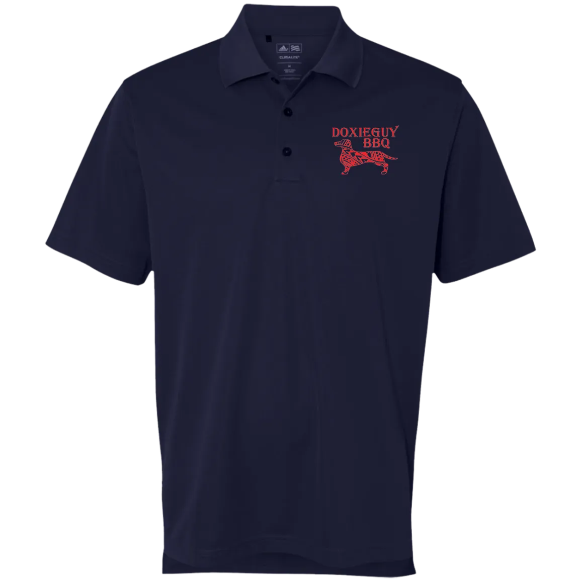 DoxieGuy BBQ Adidas ClimaLite® Basic Performance Pique Polo