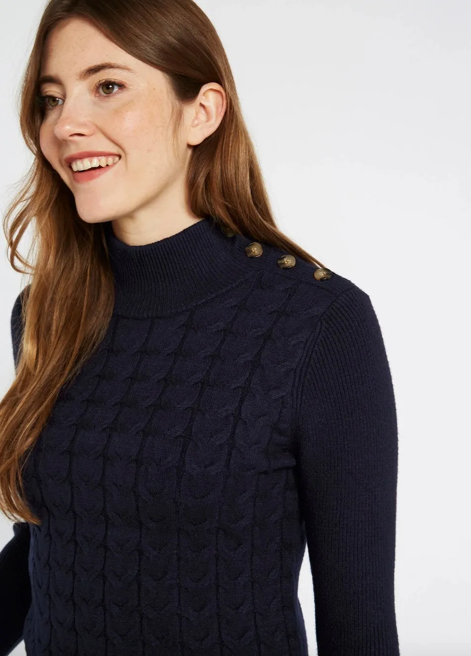 Dubarry Womens Claremont sweater - Navy or sage