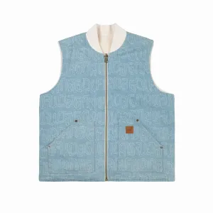 ECHO DENIM REVERSIBLE VEST by GOLF WANG