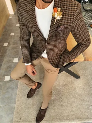 Edmond Camel Slim Fit Blazer for Men