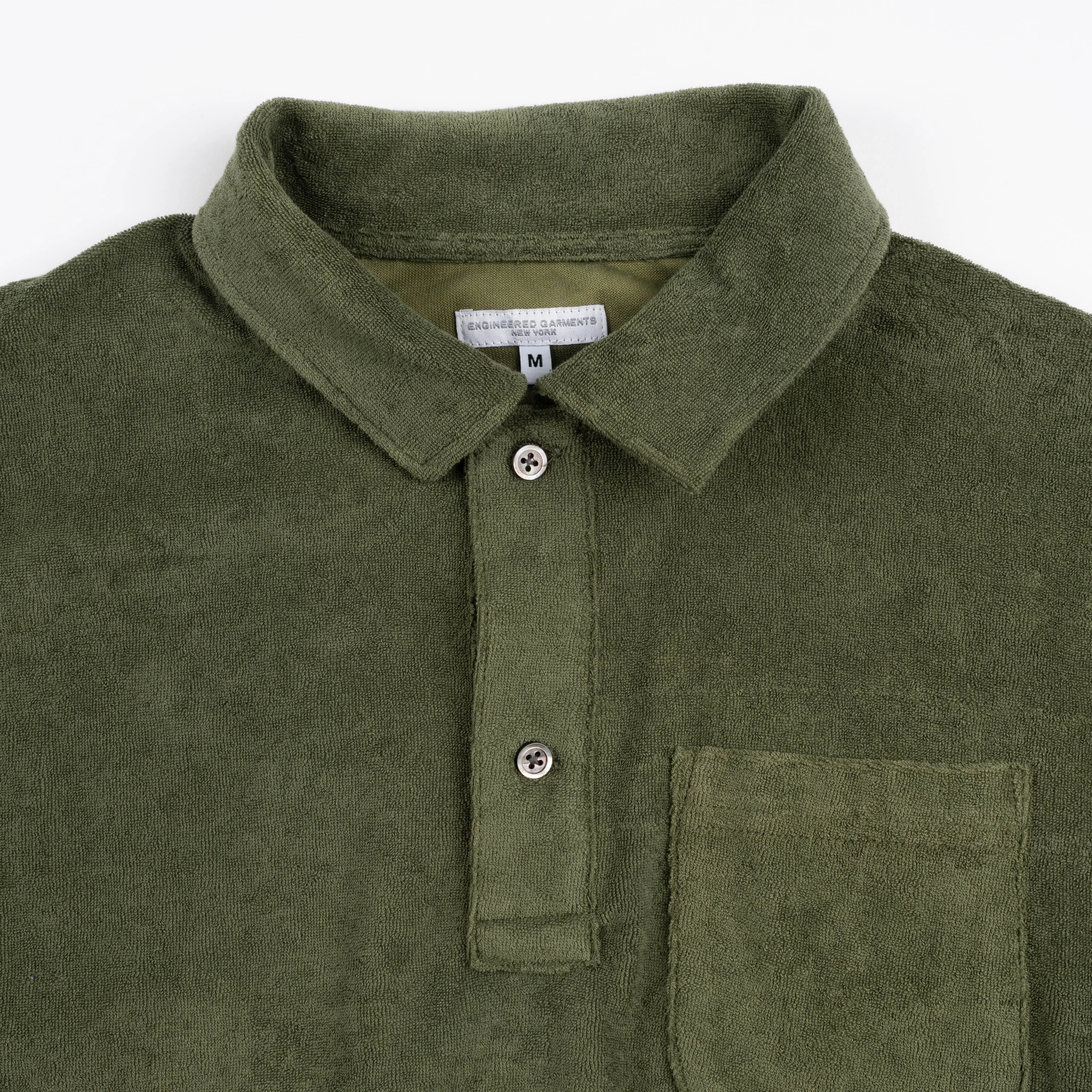 EG Polo Shirt Olive CP Velour 24S1B036