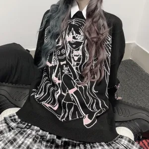 Egirl style sweater yc24736