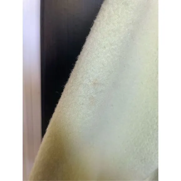 Eileen Fisher Wool Cashmere Blend Open Front Sweater Green Size M
