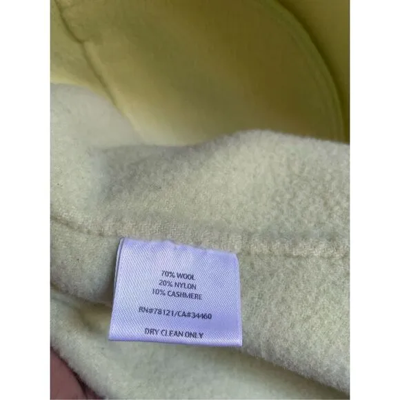 Eileen Fisher Wool Cashmere Blend Open Front Sweater Green Size M