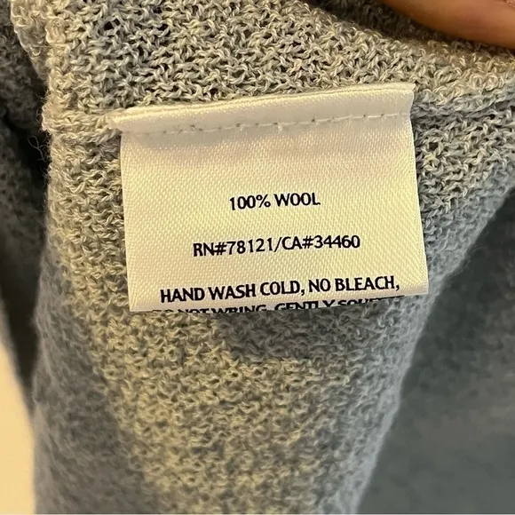 Eileen Fisher Wool Cowl Neck Sweater Size Medium