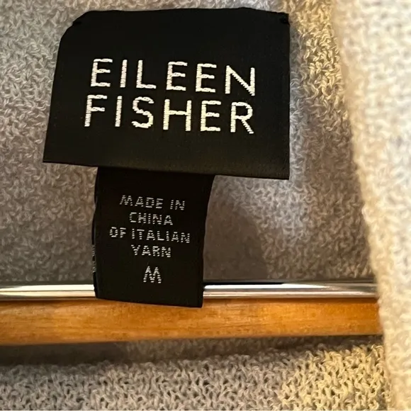 Eileen Fisher Wool Cowl Neck Sweater Size Medium