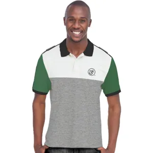 EKO & CO.™ Slim Fit Grey Polo with Flag
