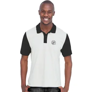 EKO & CO.™ Slim Fit White Polo with Flag