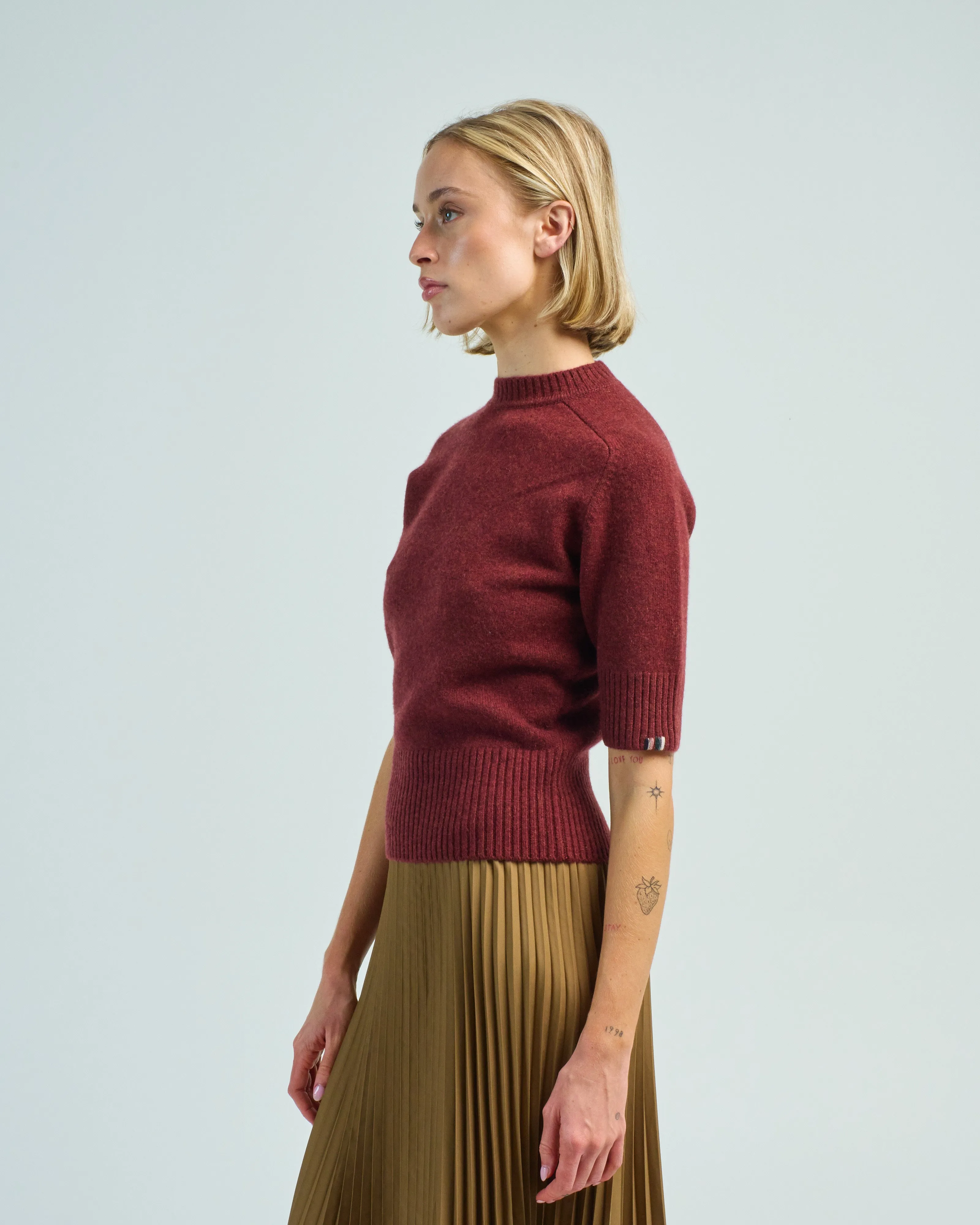 elbow sleeve sweater