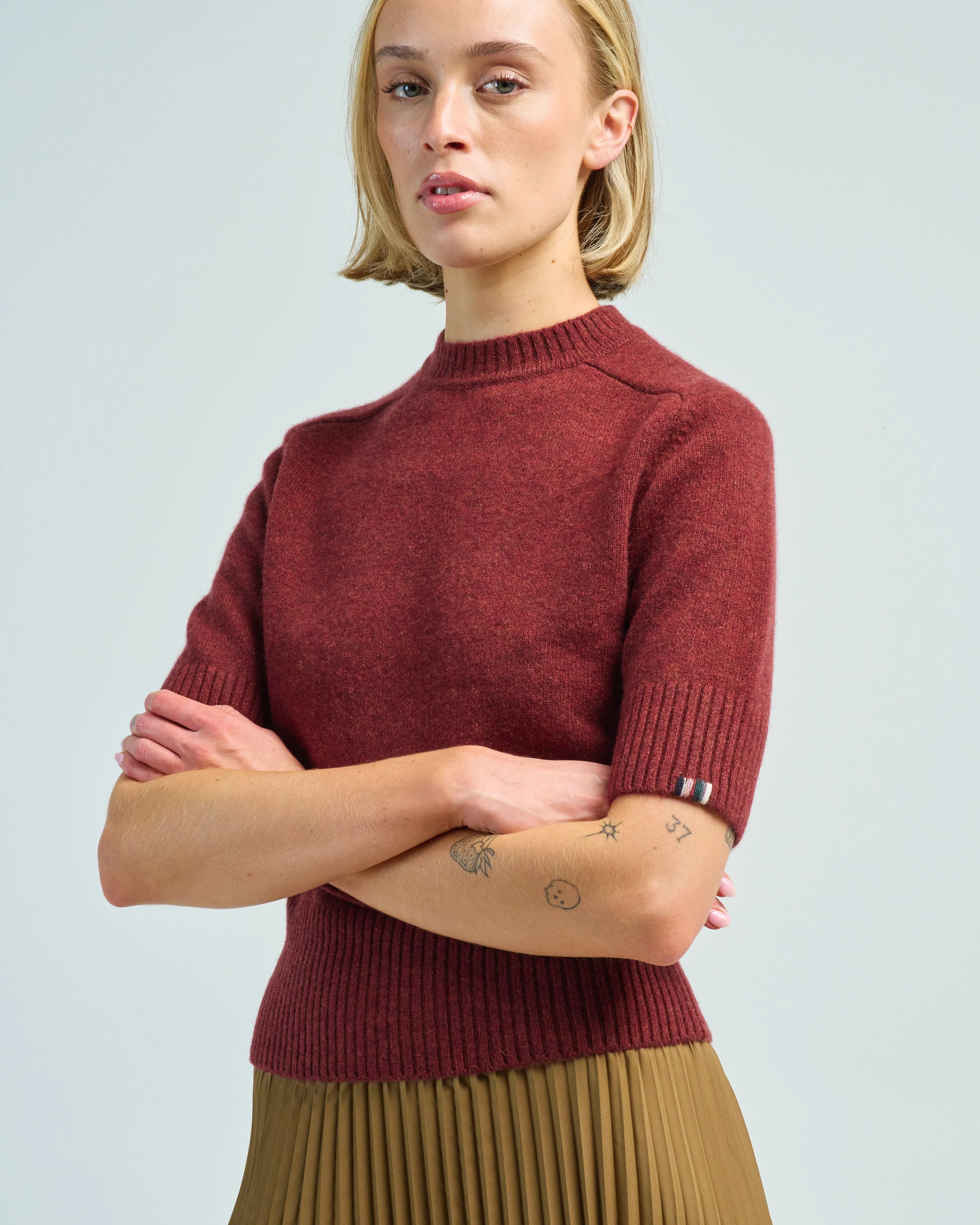 elbow sleeve sweater