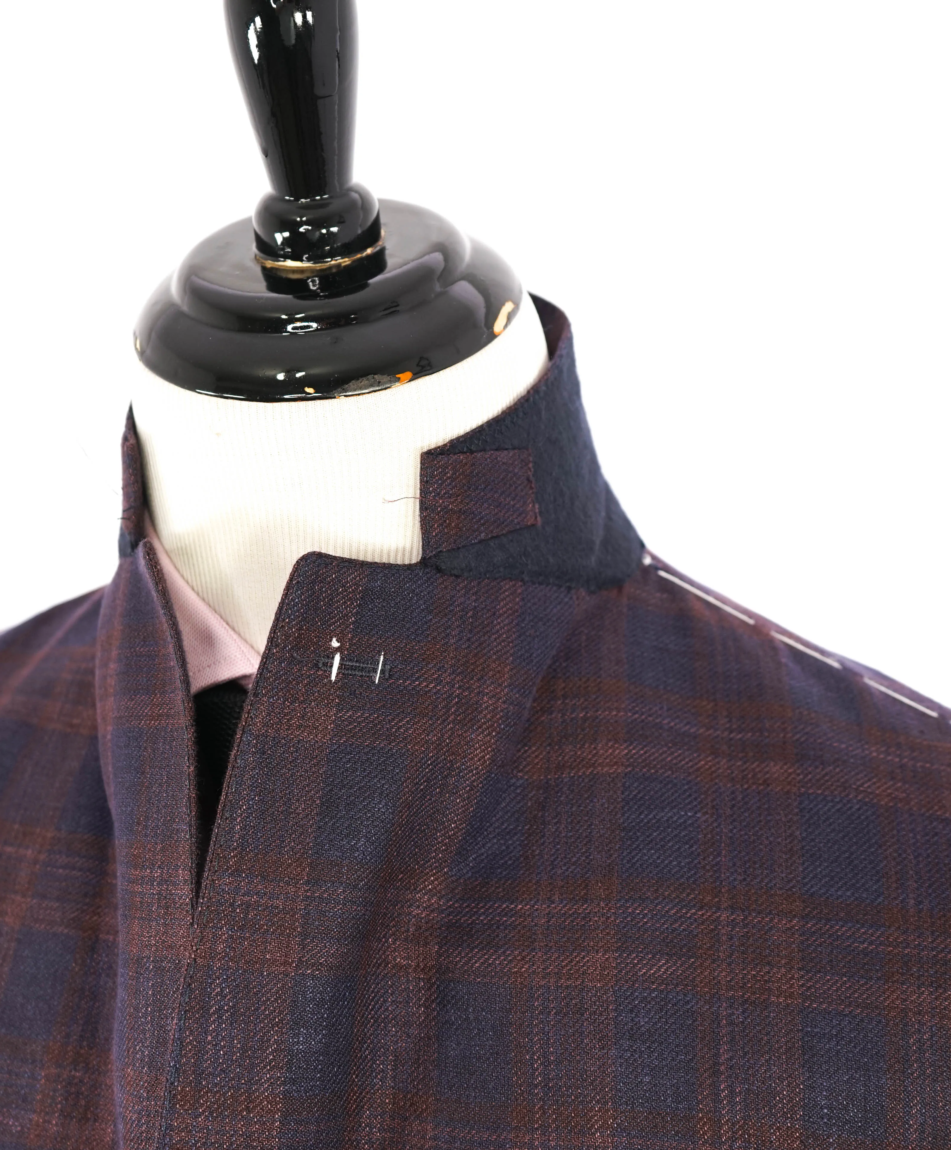 ELEVENTY - By ERMENEGILDO ZEGNA Wool/Silk/Linen Burgundy Blazer - 40 (50 EU)