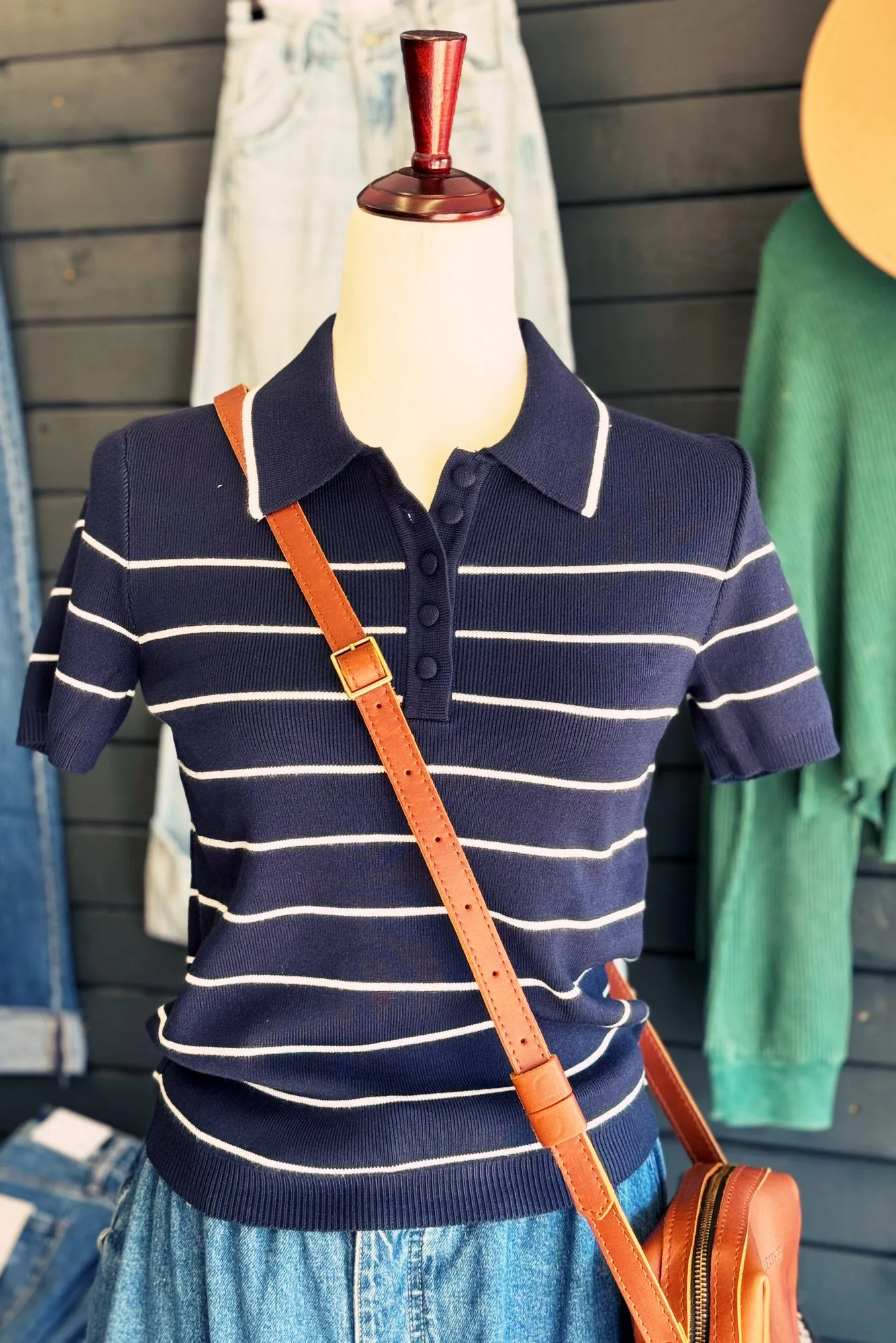 Emily Navy Polo