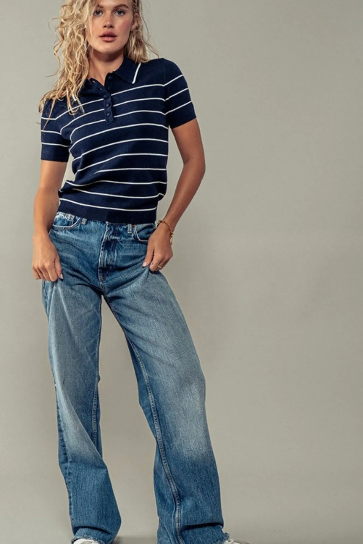 Emily Navy Polo