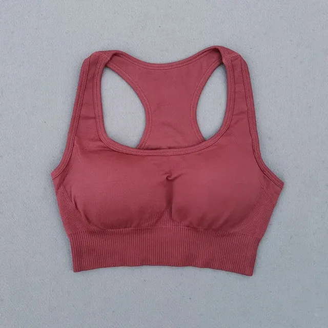 Energy Seamless Sports Bra - Medium Support Racerback Yoga Vest