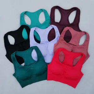 Energy Seamless Sports Bra - Medium Support Racerback Yoga Vest