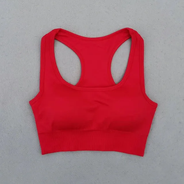 Energy Seamless Sports Bra - Medium Support Racerback Yoga Vest