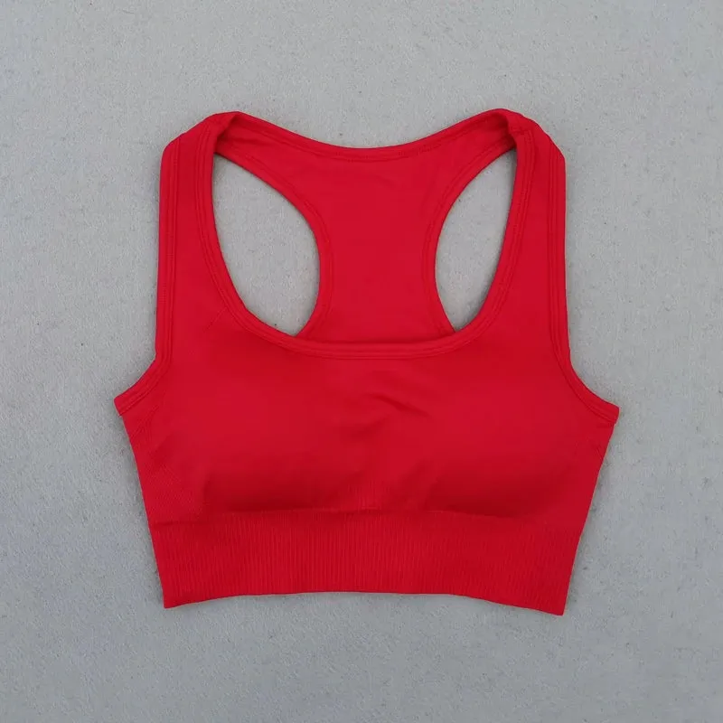 Energy Seamless Sports Bra - Medium Support Racerback Yoga Vest