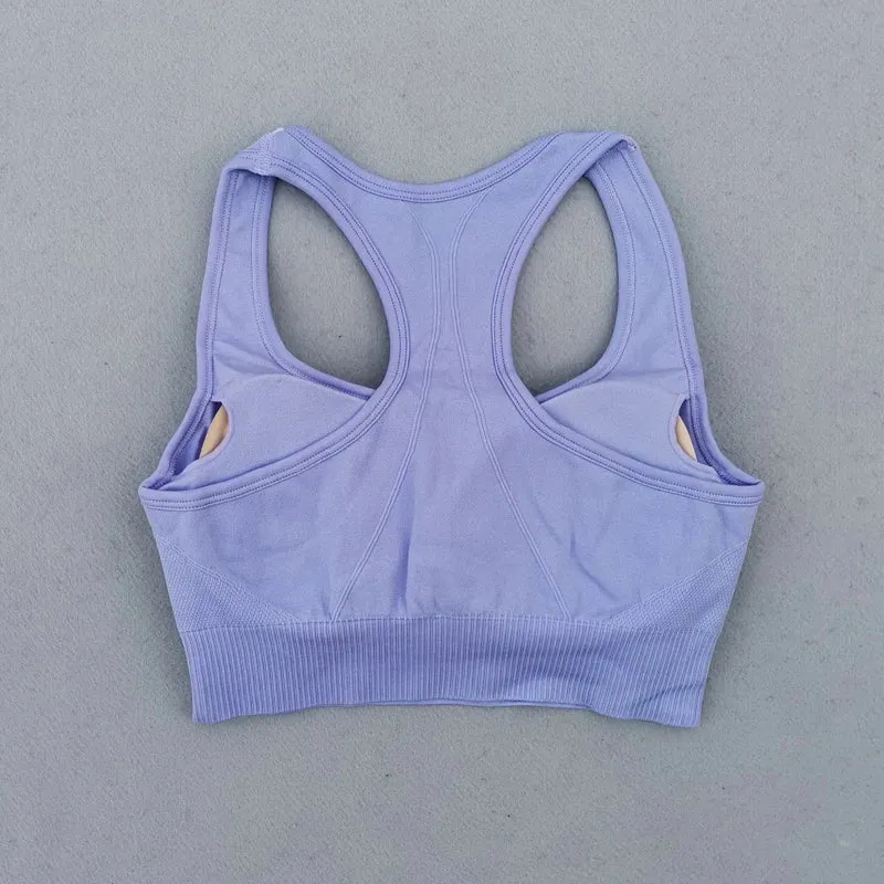 Energy Seamless Sports Bra - Medium Support Racerback Yoga Vest