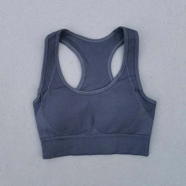 Energy Seamless Sports Bra - Medium Support Racerback Yoga Vest