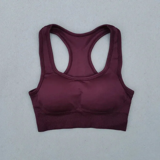 Energy Seamless Sports Bra - Medium Support Racerback Yoga Vest