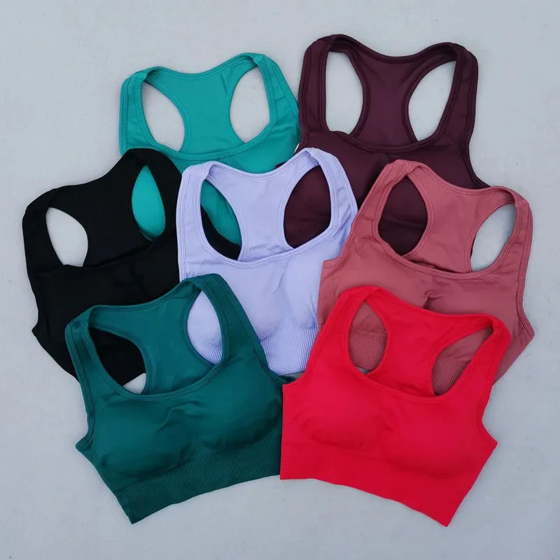 Energy Seamless Sports Bra - Medium Support Racerback Yoga Vest