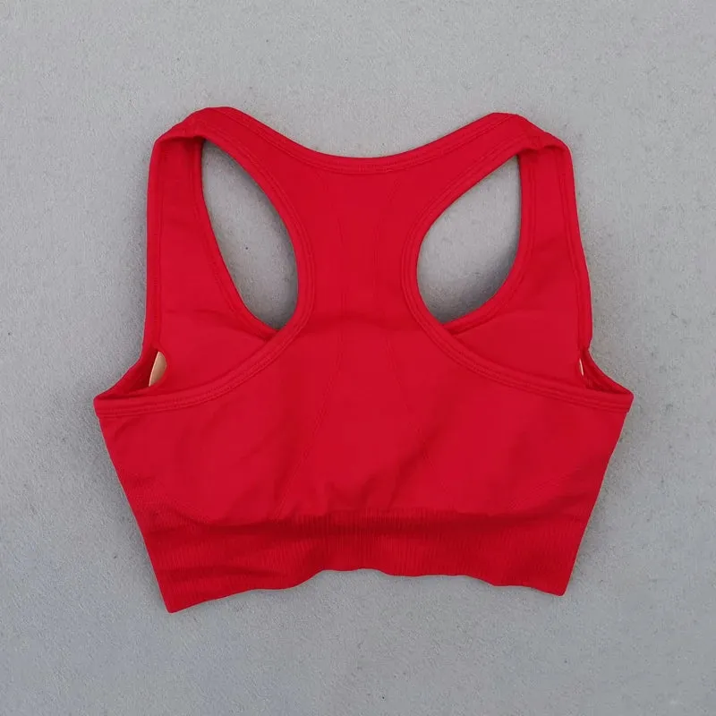 Energy Seamless Sports Bra - Medium Support Racerback Yoga Vest