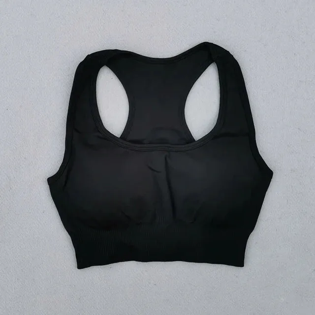 Energy Seamless Sports Bra - Medium Support Racerback Yoga Vest