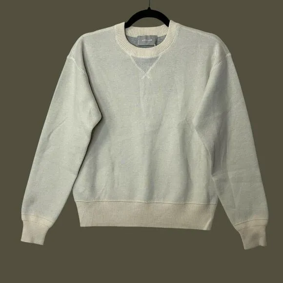 Everlane Knitted Sweatshirt Sweater Canvas Women S NWT Wool Cotton Blend FLAW