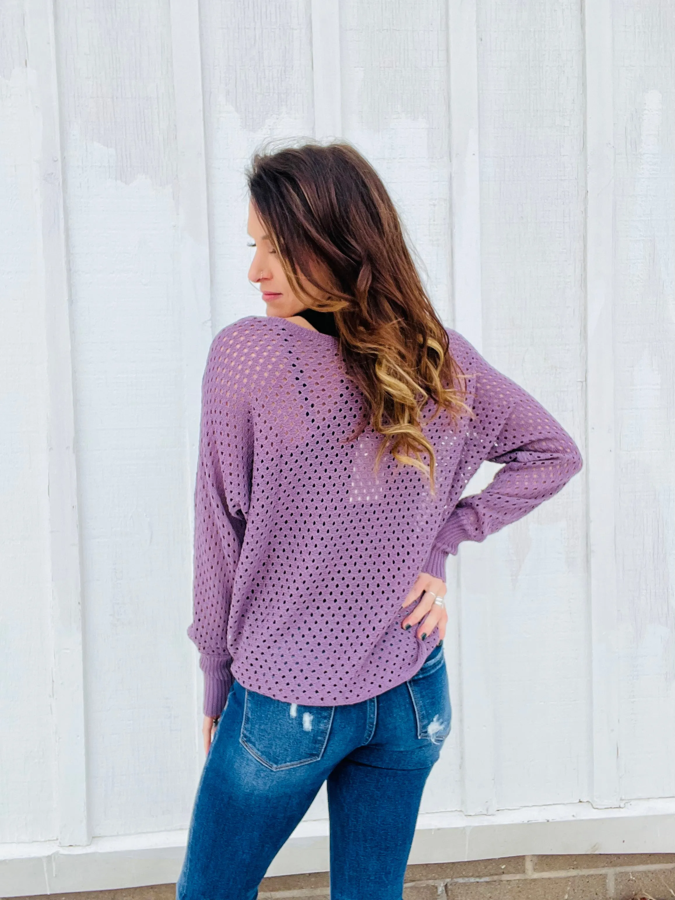 Eyelit Knit Sweater