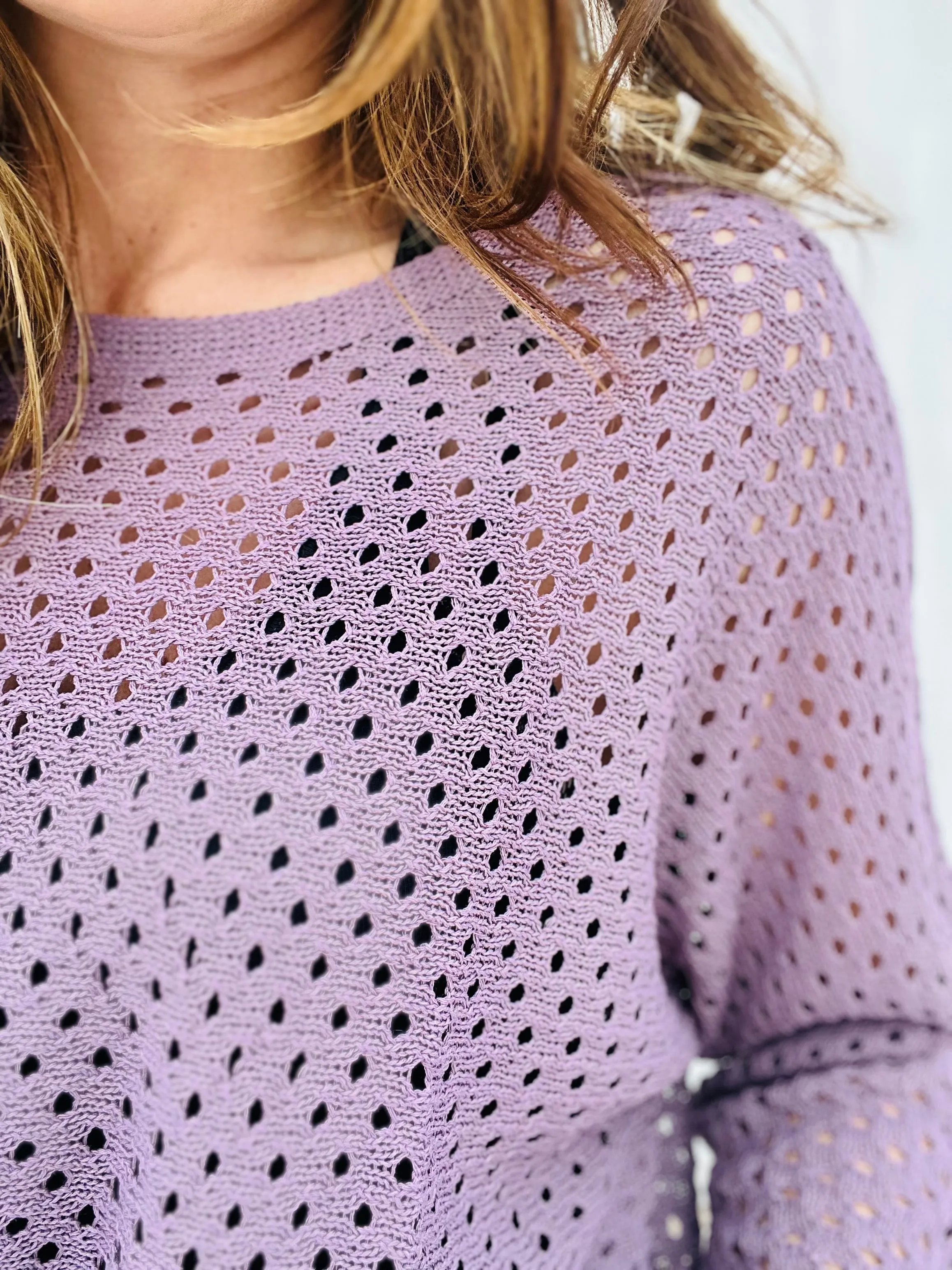 Eyelit Knit Sweater