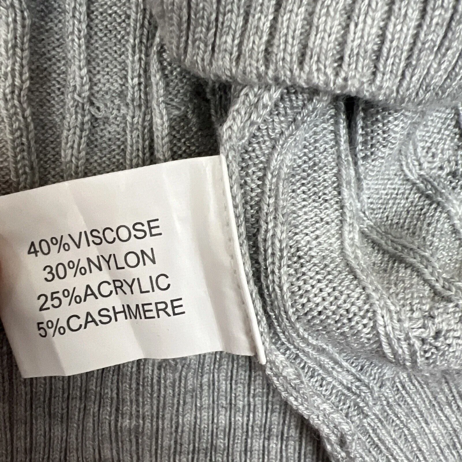 Fella Hamilton Womens Cable Knit Pullover Sweater Jumper Size 12 ( 5% Cashmere)
