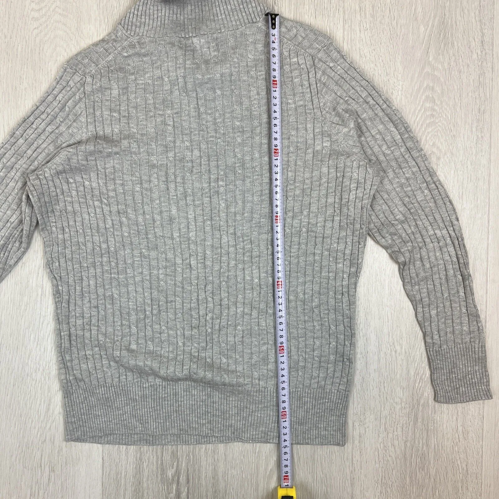 Fella Hamilton Womens Cable Knit Pullover Sweater Jumper Size 12 ( 5% Cashmere)