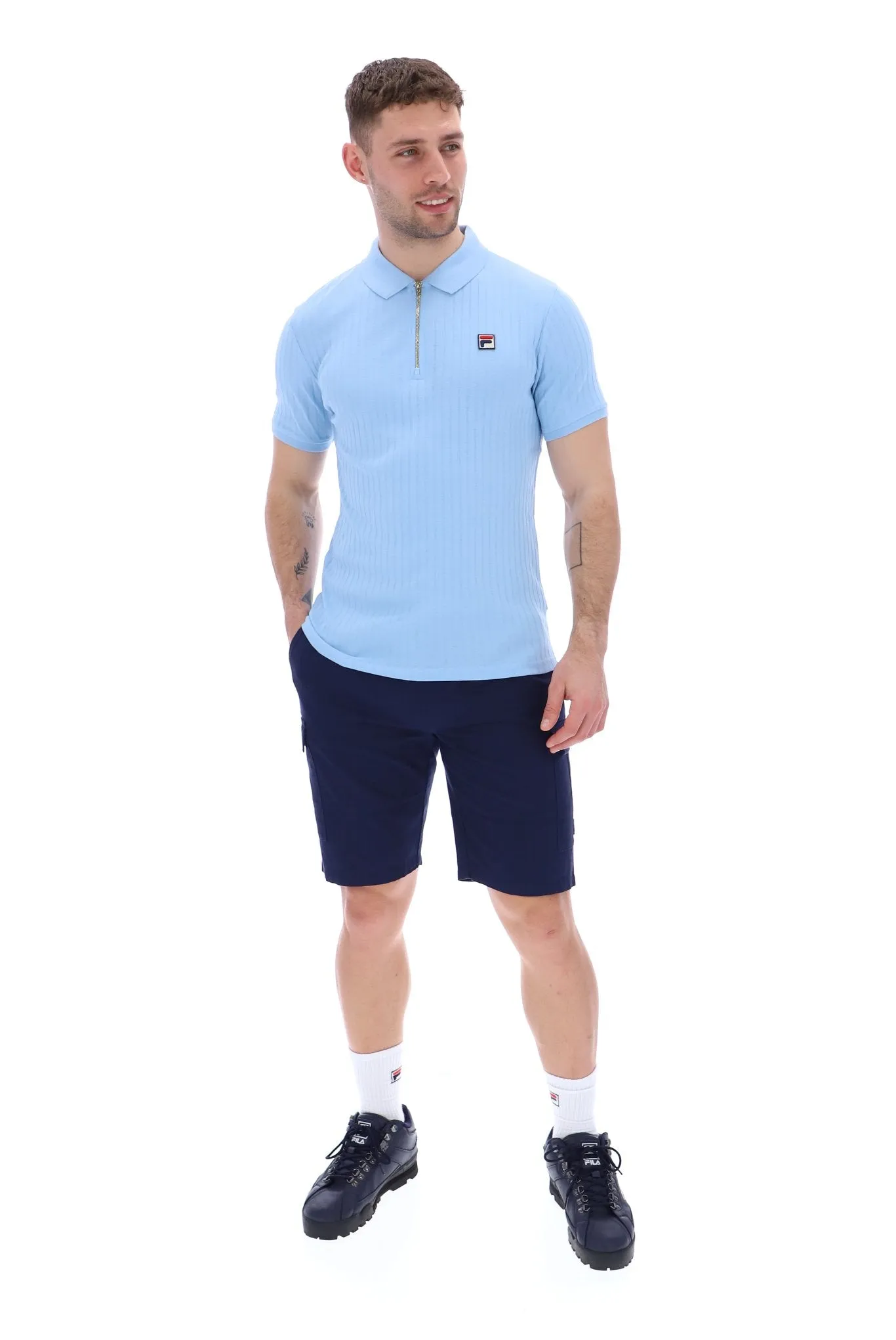 Fila Pannuci Polo Shirt Bluebell