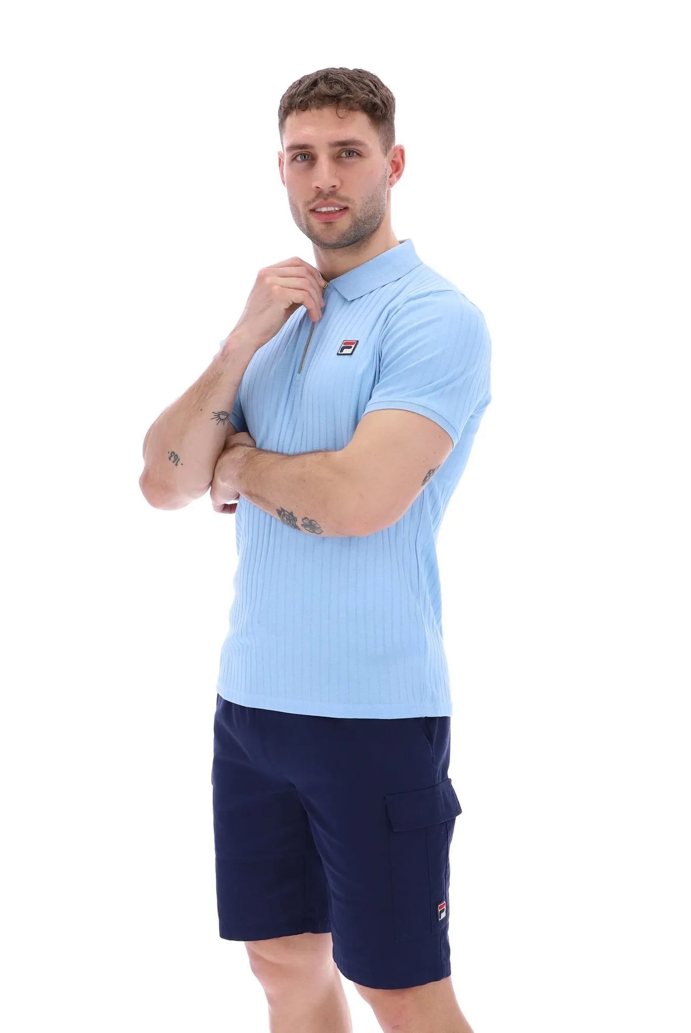 Fila Pannuci Polo Shirt Bluebell