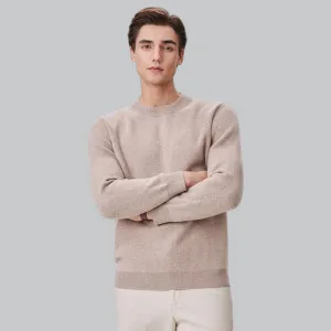 Fine Cashmere Sweater for Men | Crew Neck Jumper, Soft & Warm, Lightweight Knitwear