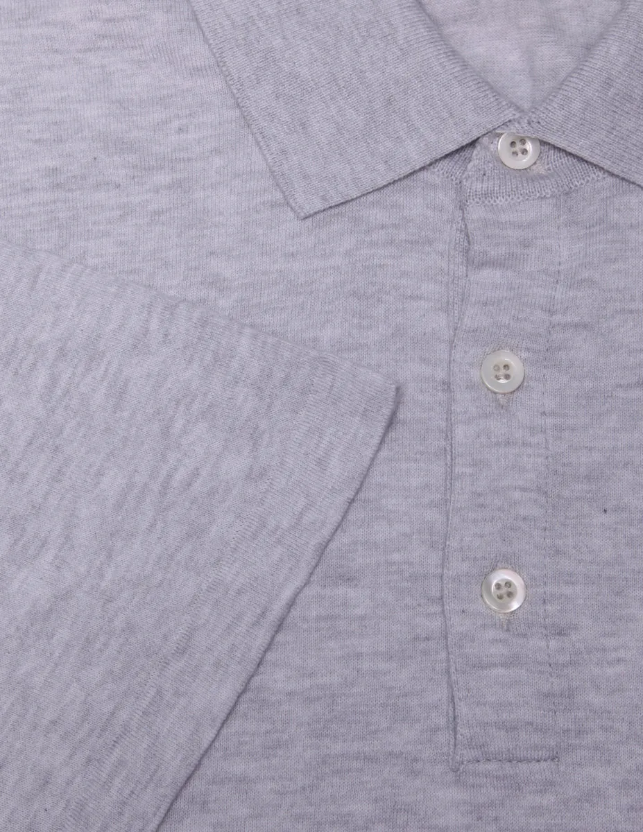 Fiori Di Lusso Gray Polo - Slim