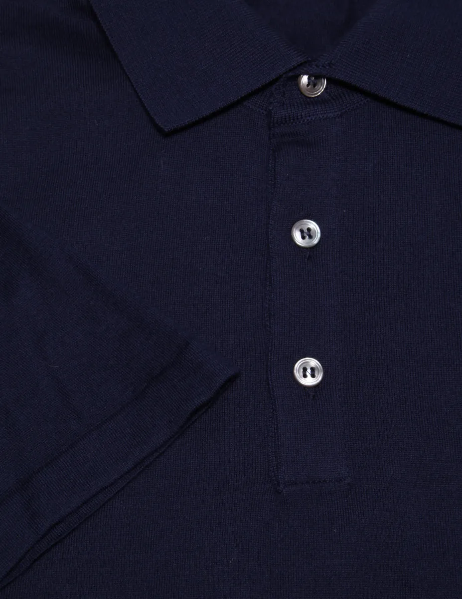 Fiori Di Lusso Midnight Blue Polo - Slim