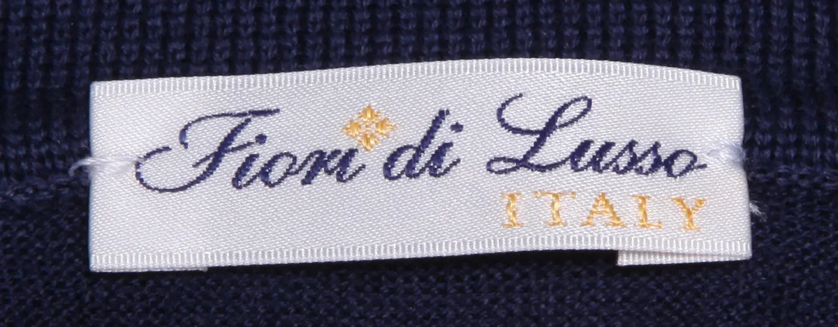 Fiori Di Lusso Midnight Blue Polo - Slim